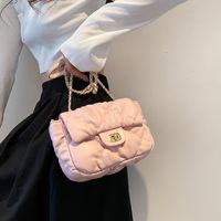Summer Women 2022 New Chain Crossbody Pleated Small Square Bag main image 3