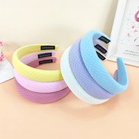 New Style Candy Color Grid Pattern Sponge Headband main image 3