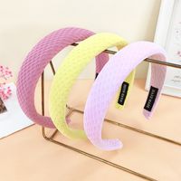 New Style Candy Color Grid Pattern Sponge Headband main image 4