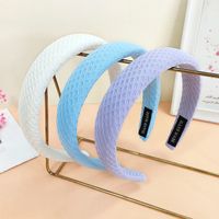 New Style Candy Color Grid Pattern Sponge Headband main image 5