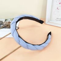 Retro Style Twist Non-slip Solid Color Fabric Headband sku image 5