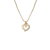 Fashion Creative Women's Diamond Heart Lock Pendant Alloy Necklace sku image 4