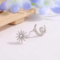 Women's Fashion Star Moon Alloy Ear Studs Plating Diamond Artificial Gemstones Artificial Diamond Stud Earrings main image 6
