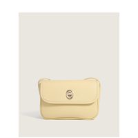 Summer New Simple Custard Bun Small Square Flip Shoulder Messenger Bag sku image 3