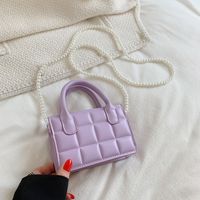 Fashion New Simple Solid Color Women's Large Capacity Shoulder Messenger Bag sku image 3