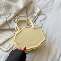 New Fashion Small Handbag Chain Messenger Solid Color Bag sku image 2