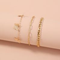 Fashion Butterfly Alloy Plating Bracelets main image 2