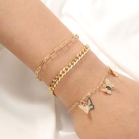 Fashion Butterfly Alloy Plating Bracelets sku image 1