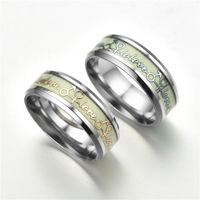 Fashion Letter Stainless Steel Rings Plating No Inlaid Stainless Steel Rings main image 2