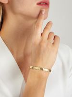 Simple Fashion Copper Electroplated 18k Golden Open-end Bracelet main image 5