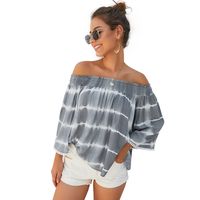 Top Suelto De Manga De Nueve Puntos Con Un Solo Hombro Y Nueve Puntos De Moda Para Mujer sku image 12