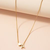 New Simple Fashion Letter Necklace Women's Retro Alloy Clavicle Chain main image 2