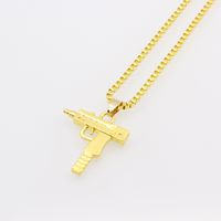 Fashion Ornament Simple Pistol Shaped Alloy Geometric Necklace sku image 3