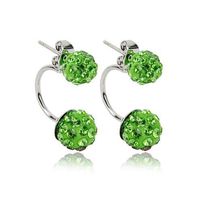 1 Set Fashion Geometric Diamond Iron Artificial Rhinestones Earrings sku image 1