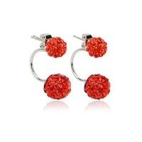 1 Set Fashion Geometric Diamond Iron Artificial Rhinestones Earrings sku image 5