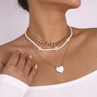 Großhandel Schmuck Mode Geometrisch Perlen Legierung Eisen Halskette main image 4