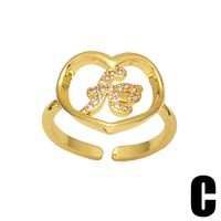 Fashion Pearl Crown Heart Shape  Open Adjustable Index Finger Ring main image 3