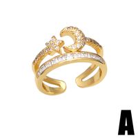 Moda Creativa Zircon Incrustaciones Luna Leopardo Anillo Al Por Mayor main image 3