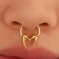 Fashion Gothic Irregular Horn Nasal Splint Non-perforated Nose Ring main image 1