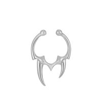 Fashion Gothic Irregular Horn Nasal Splint Non-perforated Nose Ring sku image 2
