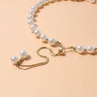 Mode Simple Pull Pearl-sur Petit Perles Pendentif Femme Collier main image 3