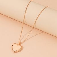 Fashion Love Pendant Necklace Heart Clavicle Chain sku image 1