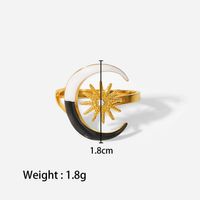 Fashion Geometric Stainless Steel No Inlaid Gold Plated Rings sku image 1