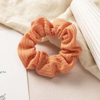 Fashion Simple Solid Color Colorful Striped Updo Bun Handmade Women Hair Bands Head Accessories main image 4