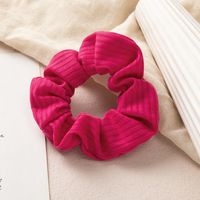 Fashion Simple Solid Color Colorful Striped Updo Bun Handmade Women Hair Bands Head Accessories main image 7