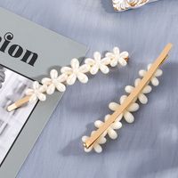 Women's Romantic Sweet Flower Imitation Pearl Alloy Hair Accessories Inlaid Pearls Artificial Pearls Hair Clip 1 Set main image 3