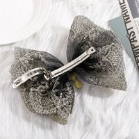 Women's Cute Sweet Bow Knot Lace Hair Accessories Inlaid Pearls Artificial Rhinestones Artificial Pearl Hair Clip 1 Piece main image 2