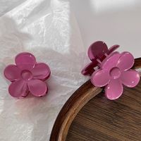 Cute Flower Shape Small Size Plastic Hair Claw main image 7