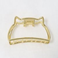 Mode Niedlichen Katze Ohr Geformt Einfache Geometrische Metall Barrettes Weiblichen Legierung Ornament sku image 8