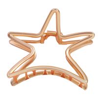 Fashion Starfish Shaped Metal Cute Alloy Grip Solid Color Hair Accessories main image 3
