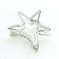 Fashion Starfish Shaped Metal Cute Alloy Grip Solid Color Hair Accessories sku image 6