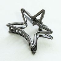 Fashion Starfish Shaped Metal Cute Alloy Grip Solid Color Hair Accessories sku image 3