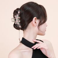 Nacional Incrustación Perla Año Nuevo Agarre Borla Mujer Grandes Clips Accesorios Para El Cabello main image 4