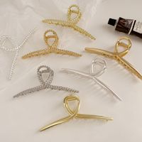 Fashion Large Alloy Simple Solid Color Grip Hair Ornaments main image 4