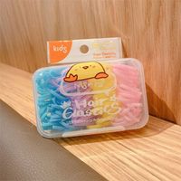 New Boxed Cute Candy Color Band Hair Tie Disposable Rubber Band Headdress sku image 1