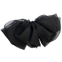 Fashion Solid Color Multilayer Bow Chiffon Spring Clip Hair Clip main image 2