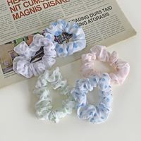 Simple Cute Polka Dot Wrinkled Rubber Fabric Scrunchy main image 1