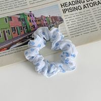 Simple Cute Polka Dot Wrinkled Rubber Fabric Scrunchy main image 2