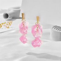 1 Pair Fashion Petal Arylic Women's Drop Earrings sku image 1