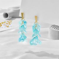 1 Pair Fashion Petal Arylic Women's Drop Earrings sku image 4