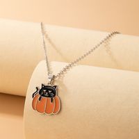 Halloween Ghost Eyeball Mummy Pumpkin Lantern Geometric Necklace Wholesale Nihaojewelry sku image 13