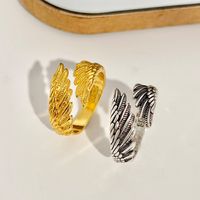 Fashion Wings Alloy No Inlaid Women's Ring main image 2