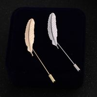Leaves Feather Zinc Plating Men'S Brooches main image 3