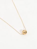 Fashion Stainless Steel Round Necklace Electroplating Stainless Steel Necklaces 1 Piece sku image 1