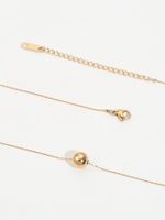 Fashion Stainless Steel Round Necklace Electroplating Stainless Steel Necklaces 1 Piece main image 4