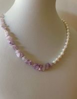 Choker Freshwater Pearl Necklace Purple Special-shaped Stone Cold Wind Necklace Accessories main image 3
